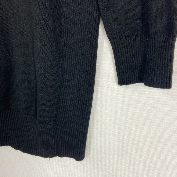 Joseph A. 3/4 Sleeves Boat Neck Pullover Sweater in Black Size L - Picture 3 of 7